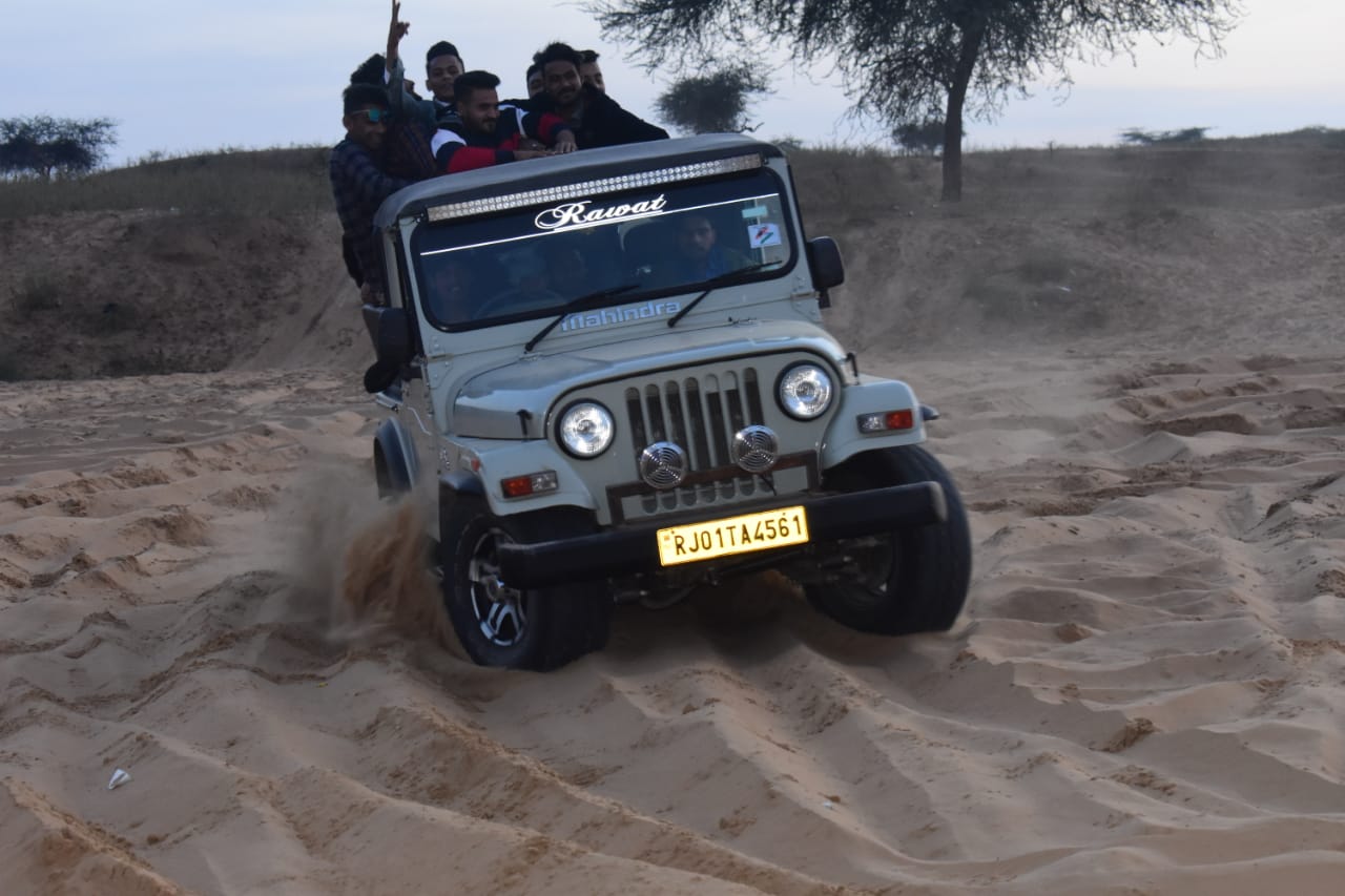 Jeep Safari in Pushkar Desert
